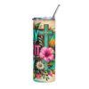 10445051310632042248_2048.jpeg Floral Pray Tumbler - 20oz Stainless Steel Insulated Drinkware