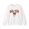 13055837294680367494_2048.jpeg Festive Doctor Crewneck Sweatshirt - Holiday Cheer for Medical Professionals
