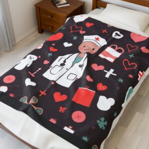 Velveteen Plush Blanket - Doctors Christmas Gift