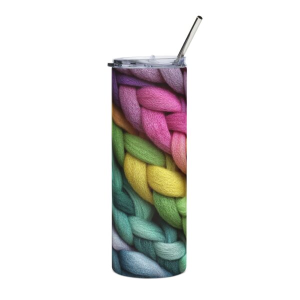 6438194256208507185_2048.jpeg Colorful Woven Tumbler - 20oz Stainless Steel