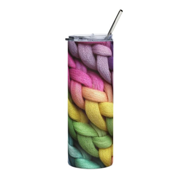 7123747836233235254_2048.jpeg Colorful Woven Tumbler - 20oz Stainless Steel