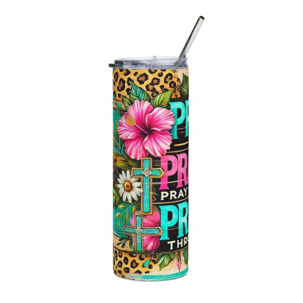 89611013450853639_2048.jpeg Floral Pray Tumbler - 20oz Stainless Steel Insulated Drinkware