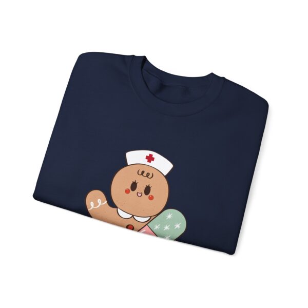 Gingerbread Nurse Crewneck Sweatshirt – Cute Holiday Medical Cookie Design