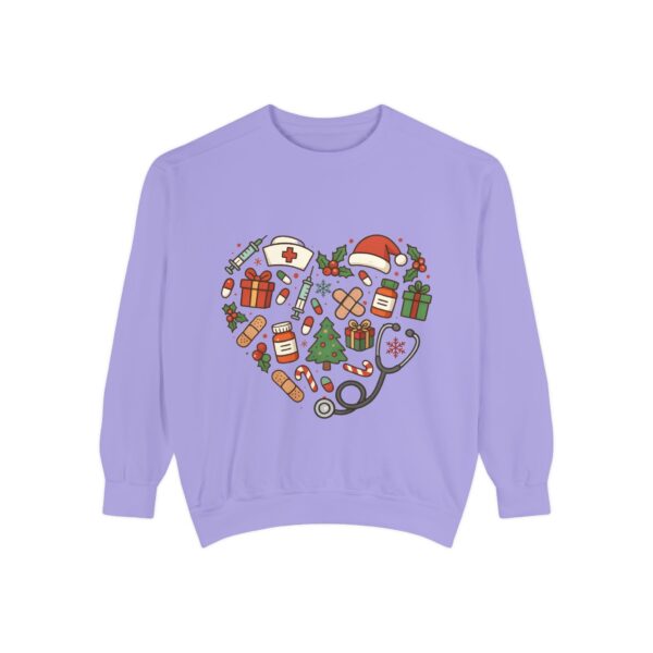 Nurse Christmas Sweatshirt — Holiday Medical Heart Design