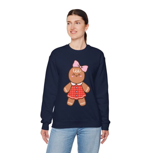 11284539819336286745_2048.jpeg Gingerbread Girl Crewneck Sweatshirt — Cute Holiday Cookie Graphic