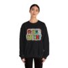 Crewneck Sweatshirt — Merry & Bright Colorful Holiday Graphic