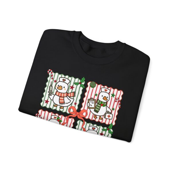 12194157567111152407_2048.jpeg Snowman Gift Box Crewneck Sweatshirt — Cute Holiday Snowman Quartet Design