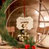 Our First Christmas Married Aluminum Ornament — Personalized Hanging Holiday Decoration (1/5/10/20 pcs)