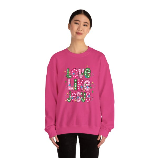 12221175238550404803_2048.jpeg Love Like Jesus Sweatshirt