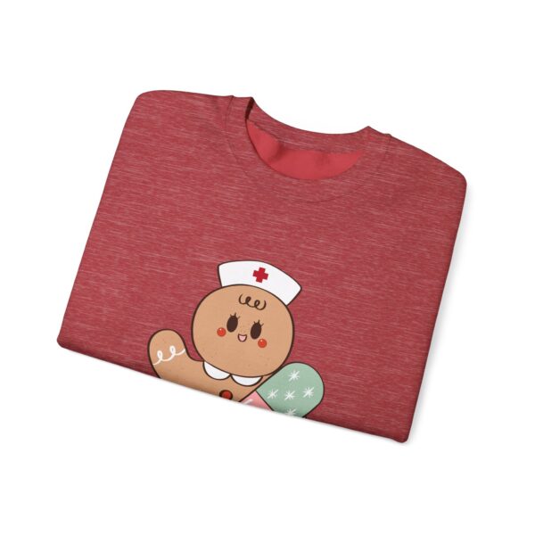 Gingerbread Nurse Crewneck Sweatshirt – Cute Holiday Medical Cookie Design