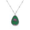 Personalized Oval Necklace wear your brand