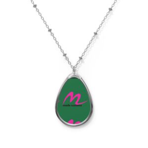 12474773631618556857_2048.jpeg Personalized Oval Necklace wear your brand