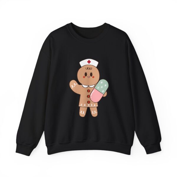Gingerbread Nurse Crewneck Sweatshirt – Cute Holiday Medical Cookie Design