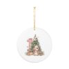 Editable 1st Birthday Armadillo Ceramic Ornament — Baby's First Christmas Keepsake