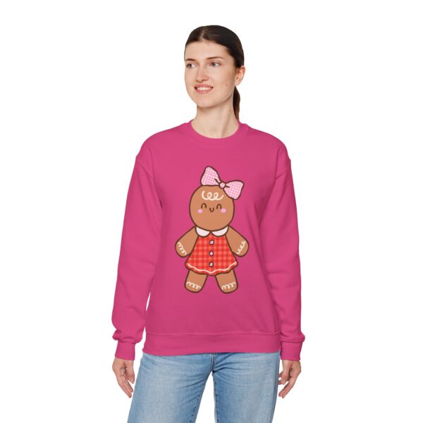 12947579163091379559_2048.jpeg Gingerbread Girl Crewneck Sweatshirt — Cute Holiday Cookie Graphic