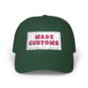 Made Customs White Dad Cap — Embroidered Patch Baseball Hat