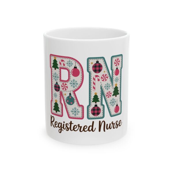 Registered Nurse Christmas Ceramic Coffee Cup (11oz/15oz)