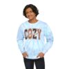 13226346522713364912_2048.jpeg Tie-Dye Sweatshirt — "Cozy" Graphic Crewneck