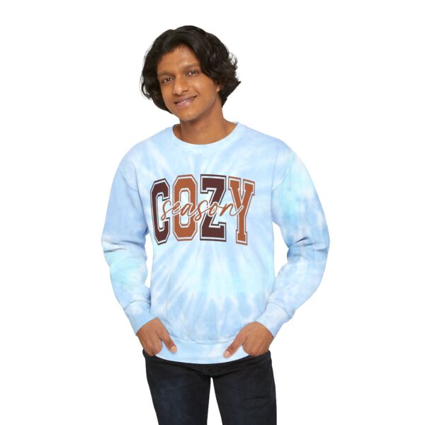 13226346522713364912_2048.jpeg Tie-Dye Sweatshirt — "Cozy" Graphic Crewneck