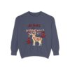 13383686596028845994_2048.jpeg Christian Christmas Sweatshirt — "The Jesus Era" Festive Reindeer Crewneck
