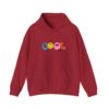 Cool Vibes Hoodie — Retro Smiley Colorblock Graphic Pullover