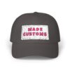 Made Customs White Dad Cap — Embroidered Patch Baseball Hat