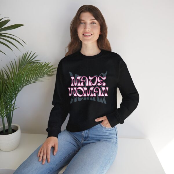 13762963453239003300_2048.jpeg Woman Crewneck Sweatshirt — 'woman' Brand Logo