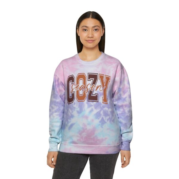 14069190819768111782_2048.jpeg Tie-Dye Sweatshirt — "Cozy" Graphic Crewneck