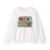 Crewneck Sweatshirt — Merry & Bright Colorful Holiday Graphic