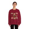 Christmas Nurse Crewneck Sweatshirt — Cute Holiday Medical Ribbon & Icons Design