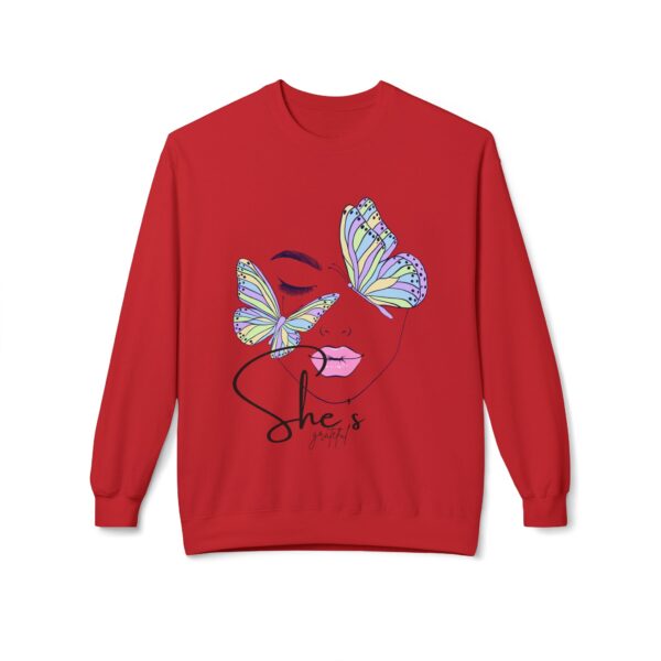 14259362661821043478_2048.jpeg Butterfly Face Crewneck Sweatshirt