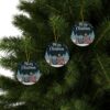 14329769070869598817_2048.jpeg Merry Christmas Family Ceramic Ornament — Personalized Two-Sided Holiday Decor