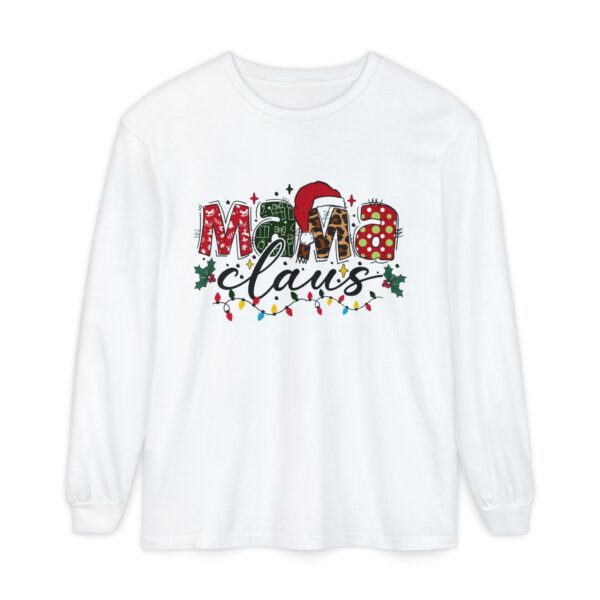 14432796895659500236_2048.jpeg Mama Claus Long Sleeve Tee – Christmas Mom Holiday Shirt