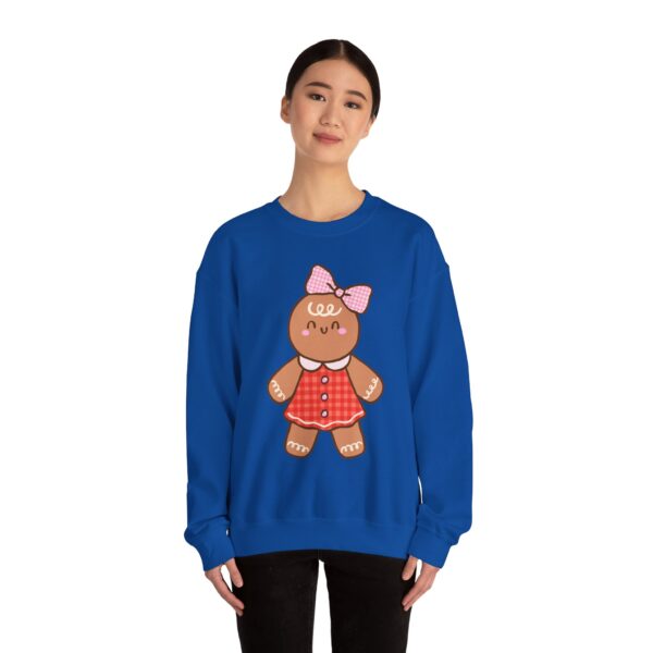 14486062873225096215_2048.jpeg Gingerbread Girl Crewneck Sweatshirt — Cute Holiday Cookie Graphic