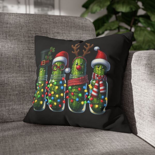 14639108330916498194_2048.jpeg Christmas Cactus Pillowcase — Festive Pickle Cactus Family Decorative Throw Pillow