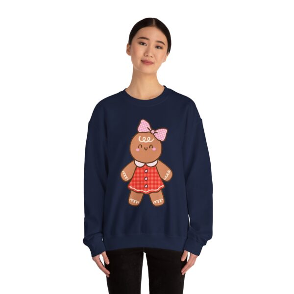 14668721335227045930_2048.jpeg Gingerbread Girl Crewneck Sweatshirt — Cute Holiday Cookie Graphic