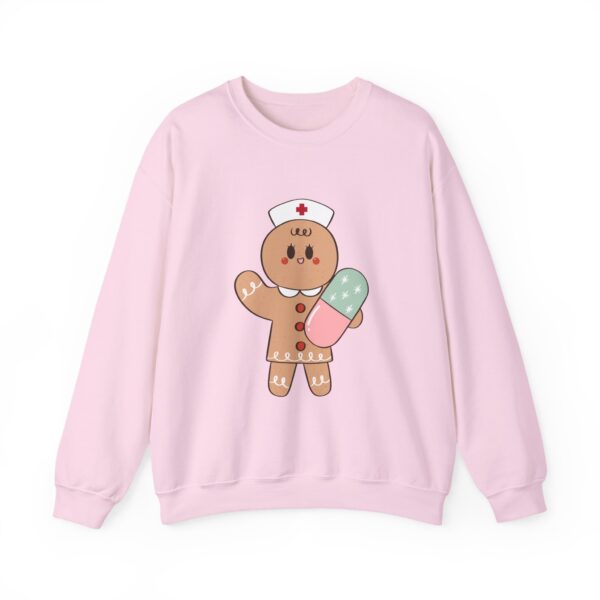 Gingerbread Nurse Crewneck Sweatshirt – Cute Holiday Medical Cookie Design