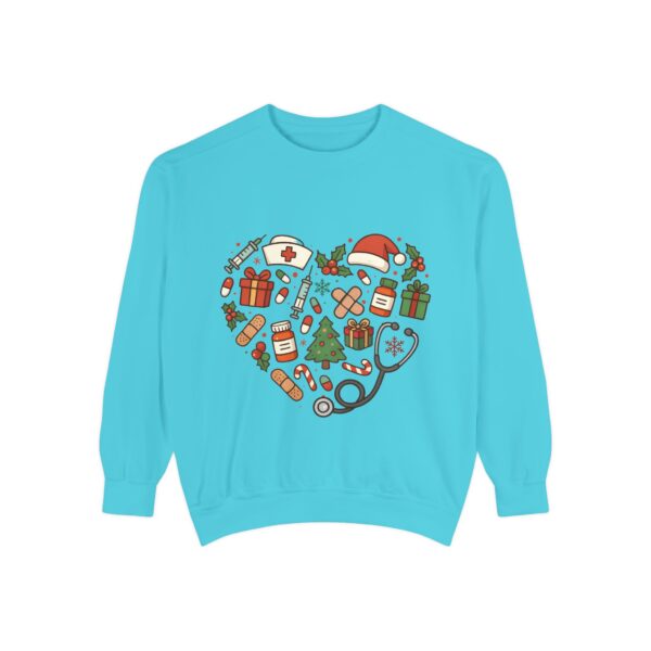 Nurse Christmas Sweatshirt — Holiday Medical Heart Design
