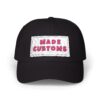 Made Customs White Dad Cap — Embroidered Patch Baseball Hat
