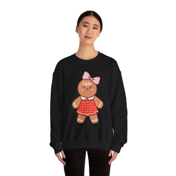 15565387901228380765_2048.jpeg Gingerbread Girl Crewneck Sweatshirt — Cute Holiday Cookie Graphic
