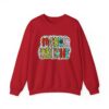 Crewneck Sweatshirt — Merry & Bright Colorful Holiday Graphic