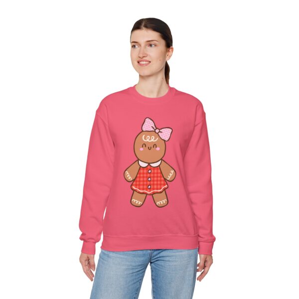15658673269357641029_2048.jpeg Gingerbread Girl Crewneck Sweatshirt — Cute Holiday Cookie Graphic