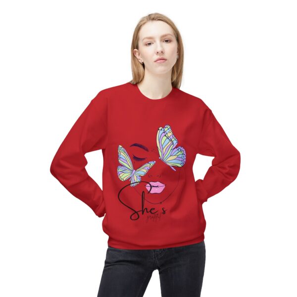 15677783654872975335_2048.jpeg Butterfly Face Crewneck Sweatshirt