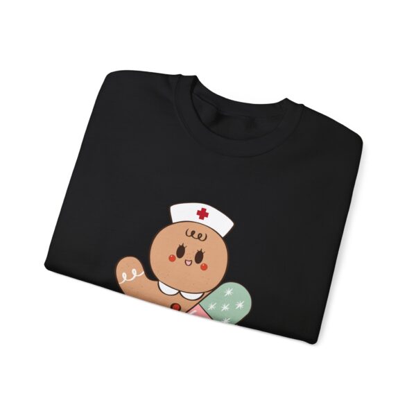 Gingerbread Nurse Crewneck Sweatshirt – Cute Holiday Medical Cookie Design
