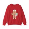 Gingerbread Nurse Crewneck Sweatshirt – Cute Holiday Medical Cookie Design
