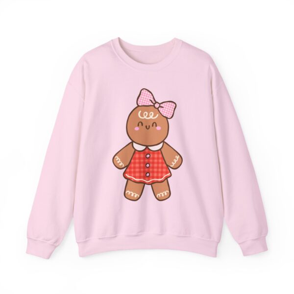 1683449460904714927_2048.jpeg Gingerbread Girl Crewneck Sweatshirt — Cute Holiday Cookie Graphic