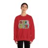 Crewneck Sweatshirt — Merry & Bright Colorful Holiday Graphic