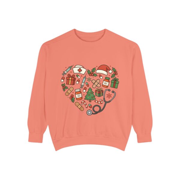 Nurse Christmas Sweatshirt — Holiday Medical Heart Design