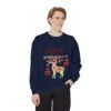 17699101383159725753_2048.jpeg Christian Christmas Sweatshirt — "The Jesus Era" Festive Reindeer Crewneck