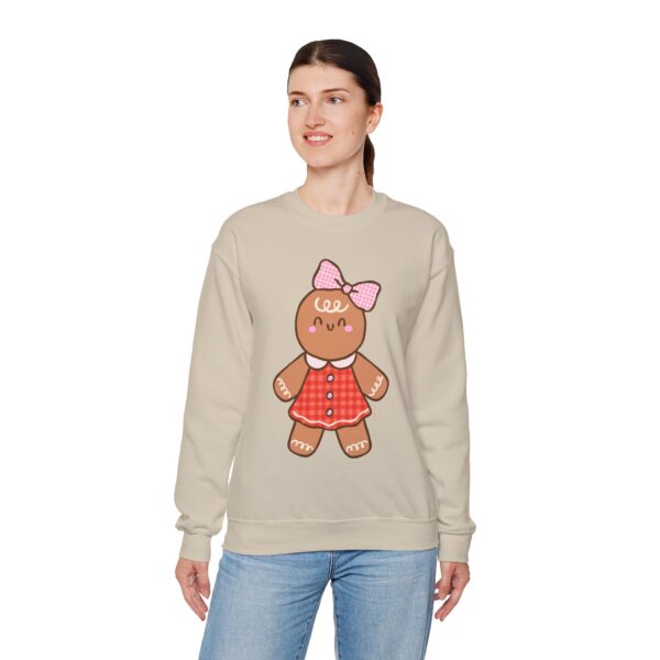 1802155179416800464_2048.jpeg Gingerbread Girl Crewneck Sweatshirt — Cute Holiday Cookie Graphic